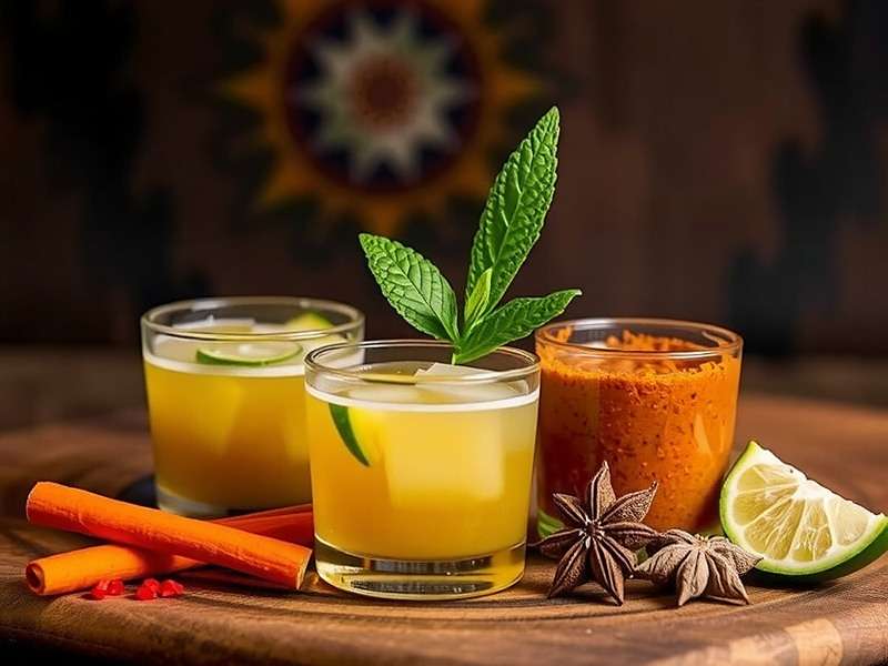 Ginger Charge power-ups featuring various Indian spices