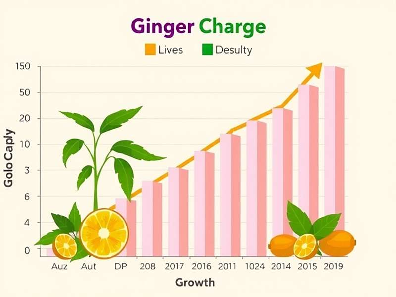 Ginger Charge download growth chart showing steady increase in India